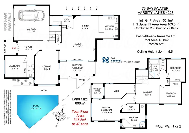 Floorplan of Homely house listing, 73 Bayswater Avenue, Varsity Lakes QLD 4227