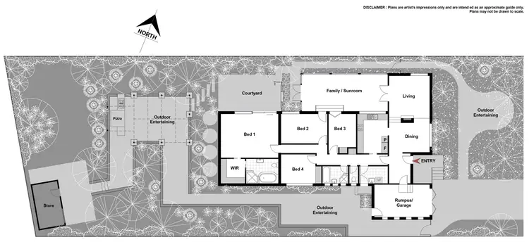 Floorplan of Homely house listing, 102 Schlich
Street, Yarralumla ACT 2600