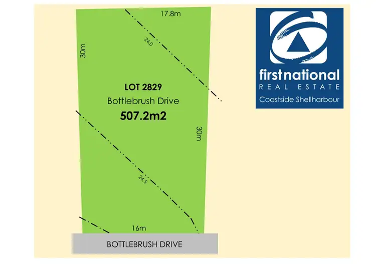 Floorplan of Homely land listing, 24 Bottlebrush Drive, Calderwood NSW 2527