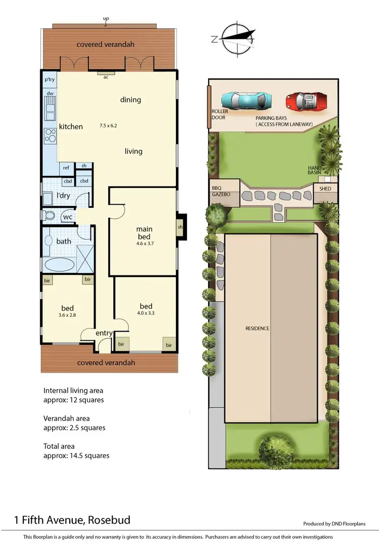 Floorplan of Homely house listing, 1 Fifth Avenue, Rosebud VIC 3939
