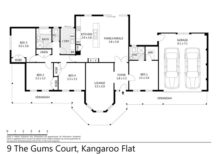 Floorplan of Homely house listing, 9 The Gums Court, Kangaroo Flat VIC 3555