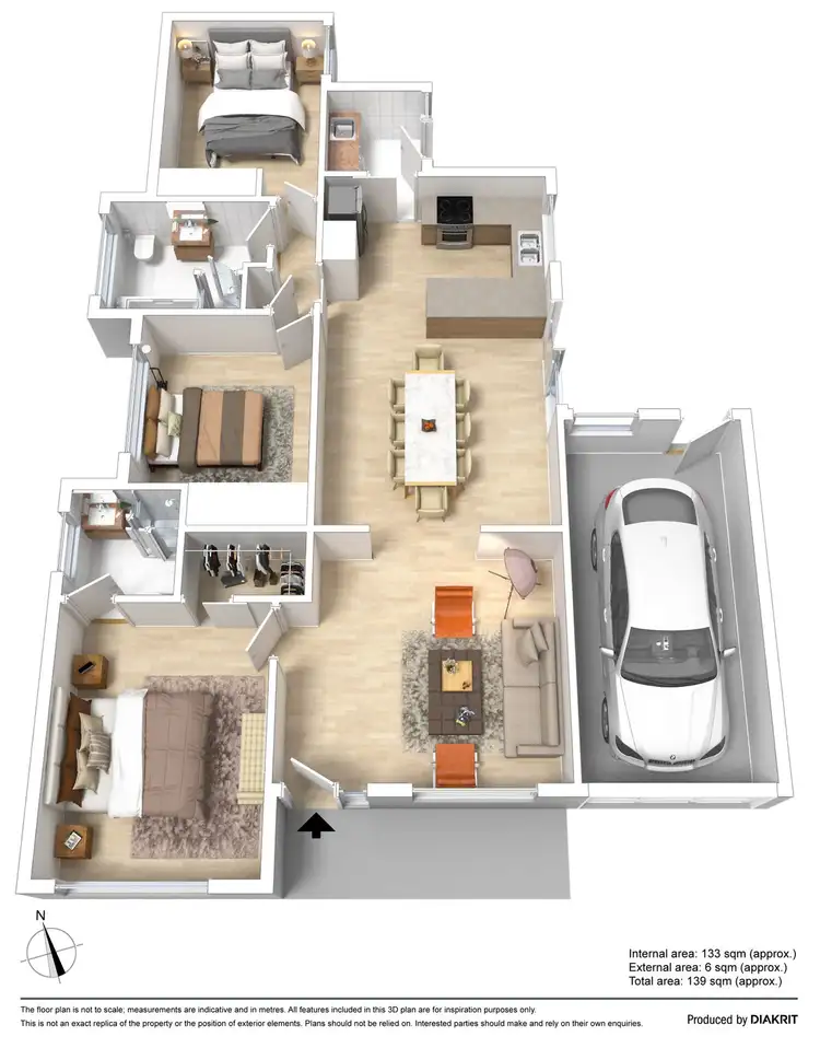 Floorplan of Homely house listing, 42 Emerald Street, Essendon West VIC 3040
