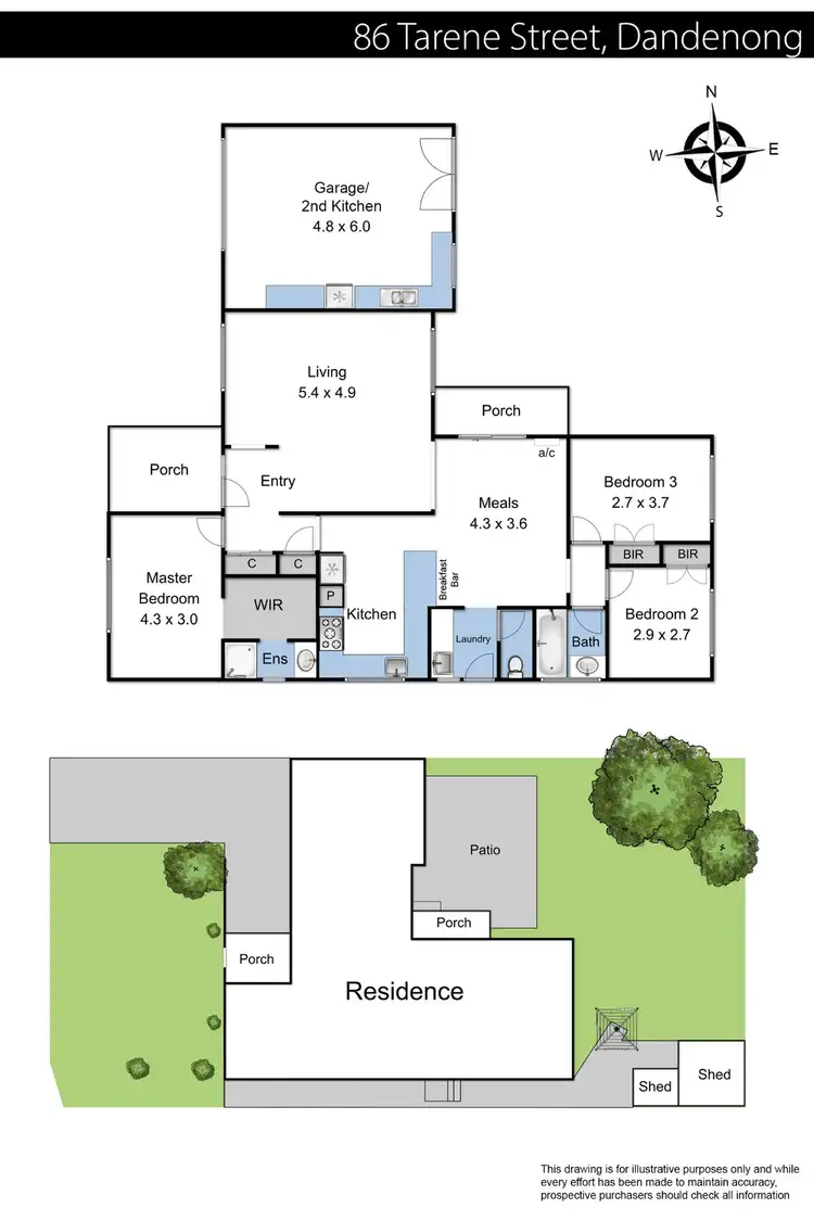 Floorplan of Homely house listing, 86 Tarene Street, Dandenong VIC 3175