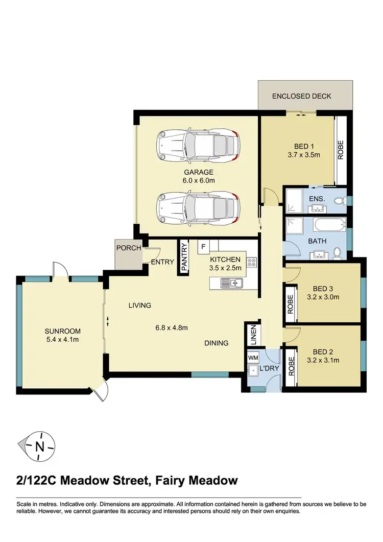 Floorplan of Homely villa listing, 2/122C Meadow Street, Fairy Meadow NSW 2519