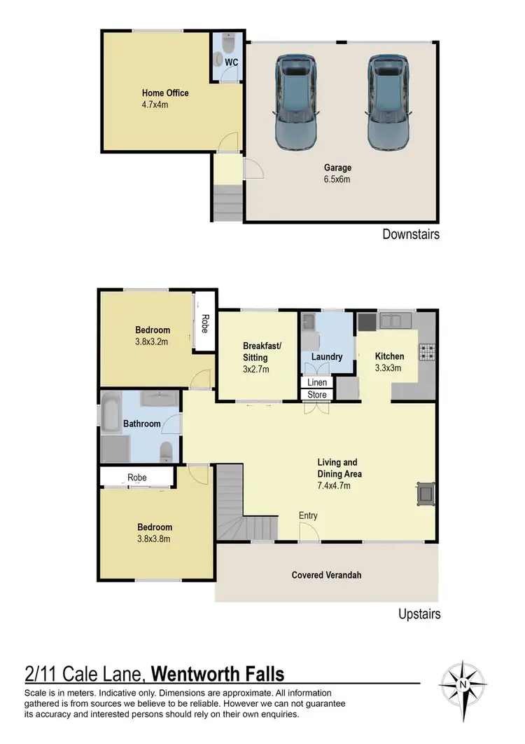 Floorplan of Homely townhouse listing, 2/11 Cale Lane, Wentworth Falls NSW 2782