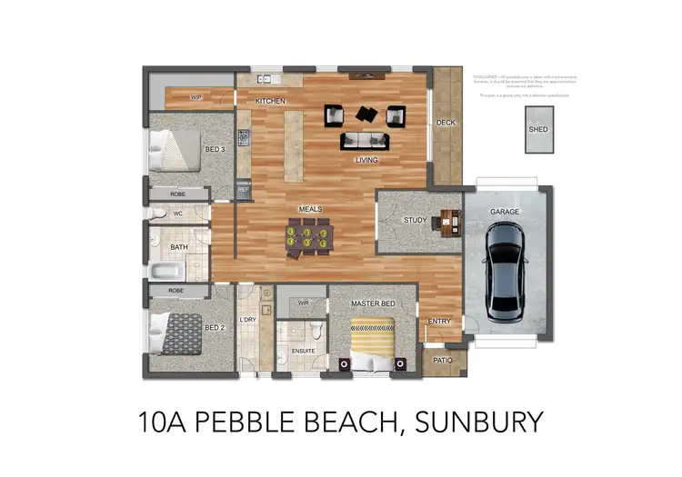 Floorplan of Homely house listing, 10A Pebble Beach Court, Sunbury VIC 3429
