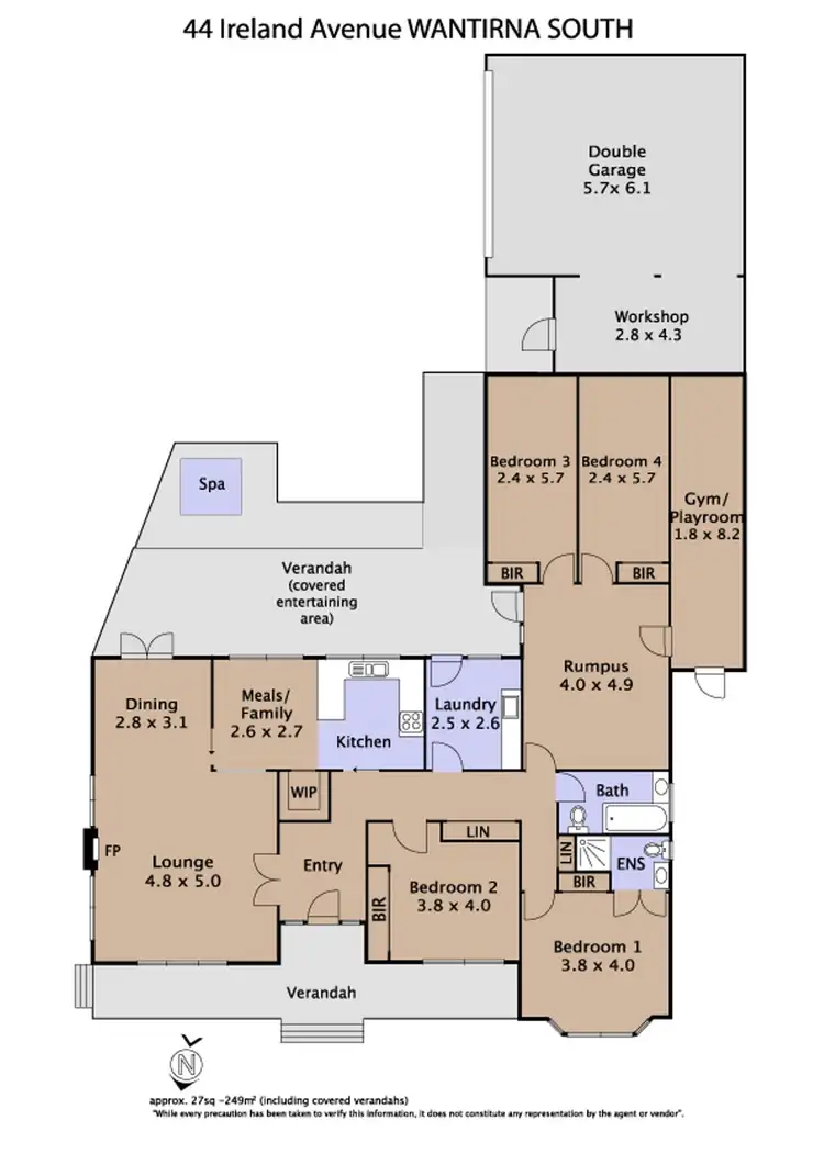 Floorplan of Homely house listing, 44 Ireland Avenue, Wantirna South VIC 3152