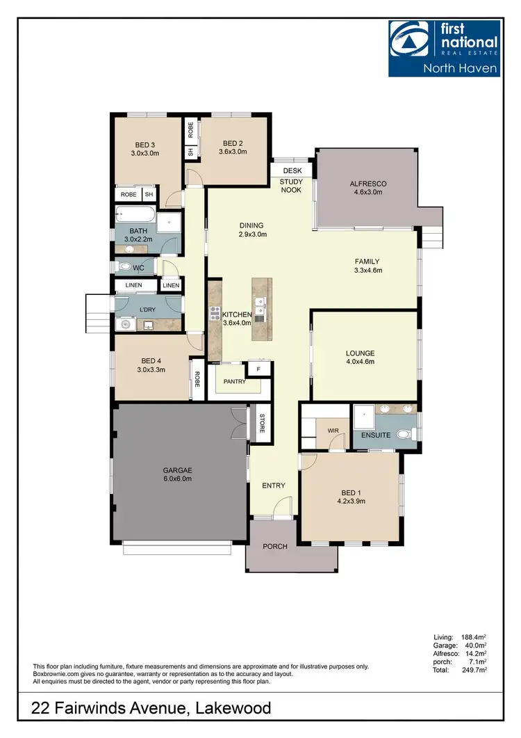 Floorplan of Homely house listing, 22 Fairwinds Avenue, Lakewood NSW 2443