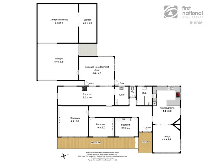 Floorplan of Homely house listing, 8-10 West Park Grove, Parklands TAS 7320