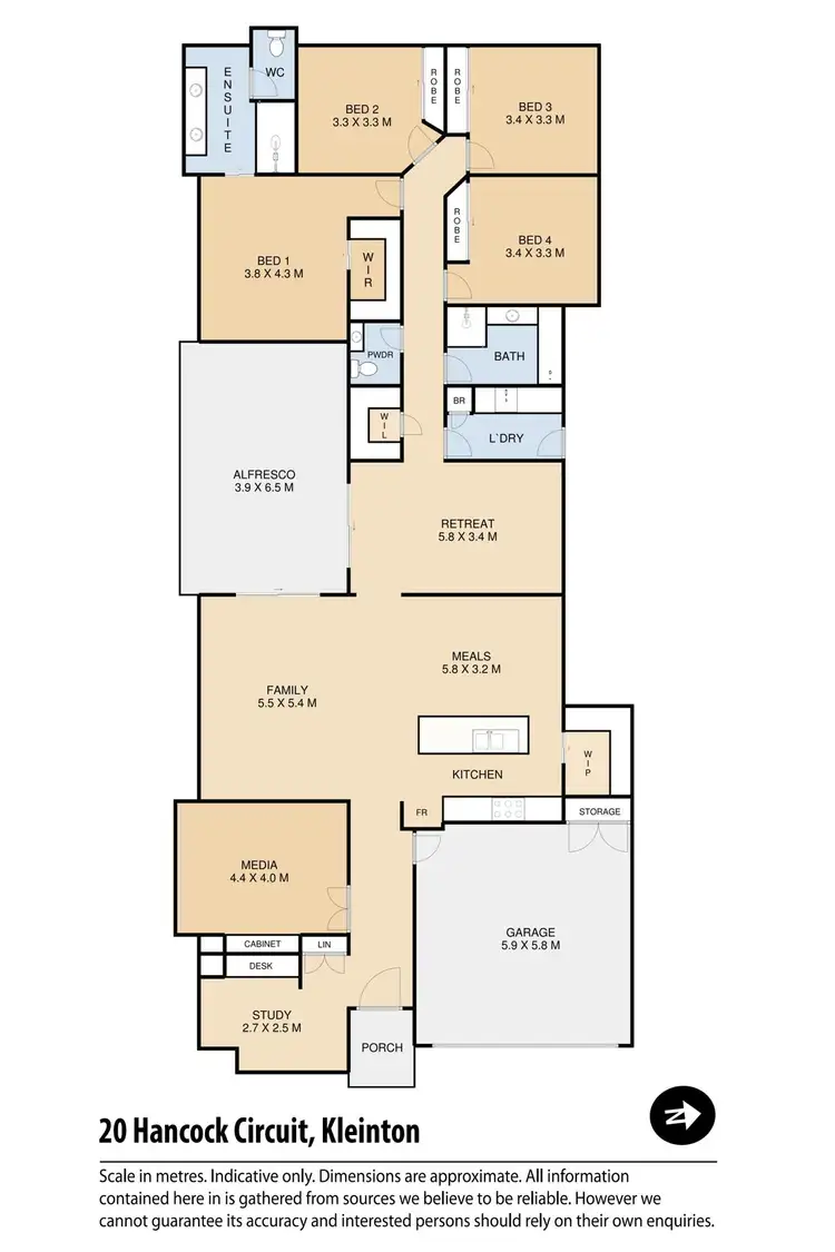 Floorplan of Homely house listing, 20 Hancock Circuit, Kleinton QLD 4352