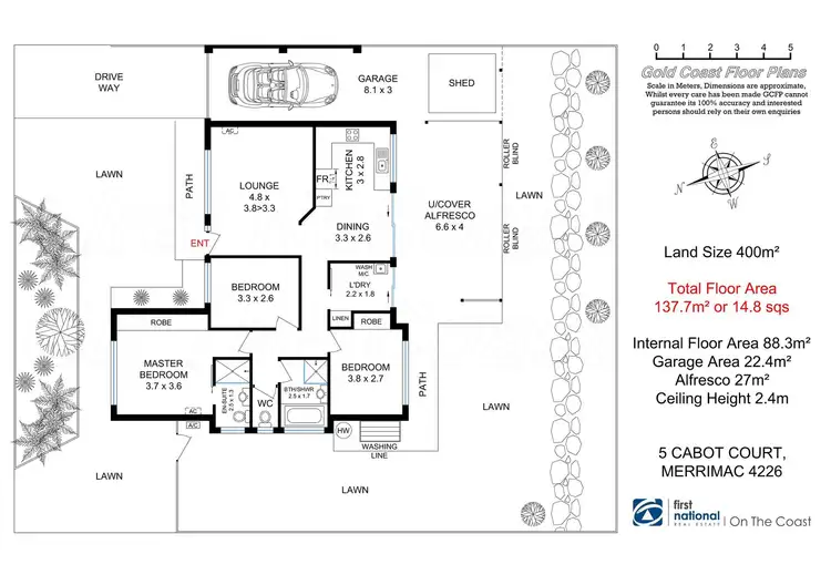 Floorplan of Homely house listing, 5 Cabot Court, Merrimac QLD 4226