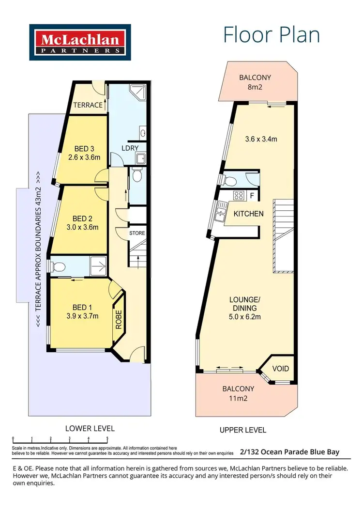 Floorplan of Homely apartment listing, 2/132 Ocean Parade, Blue Bay NSW 2261