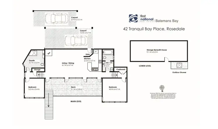 Floorplan of Homely house listing, 42 Tranquil Bay Place, Rosedale NSW 2536