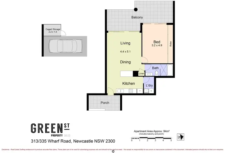 Floorplan of Homely apartment listing, 313/335 Wharf Road, Newcastle NSW 2300