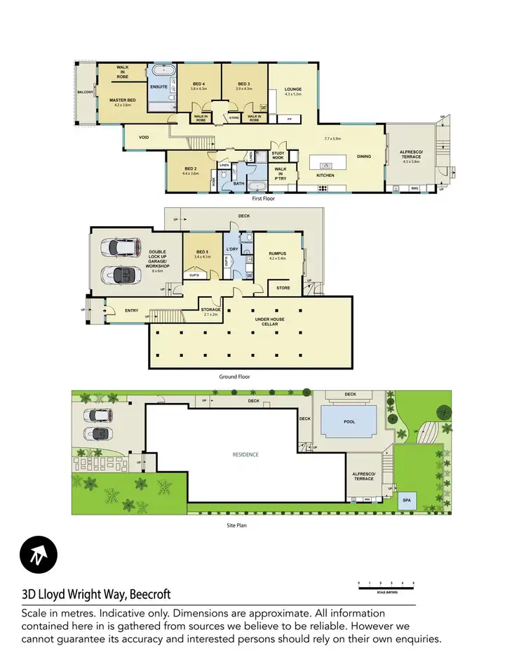 Floorplan of Homely house listing, 3D Lloyd Wright Way, Beecroft NSW 2119
