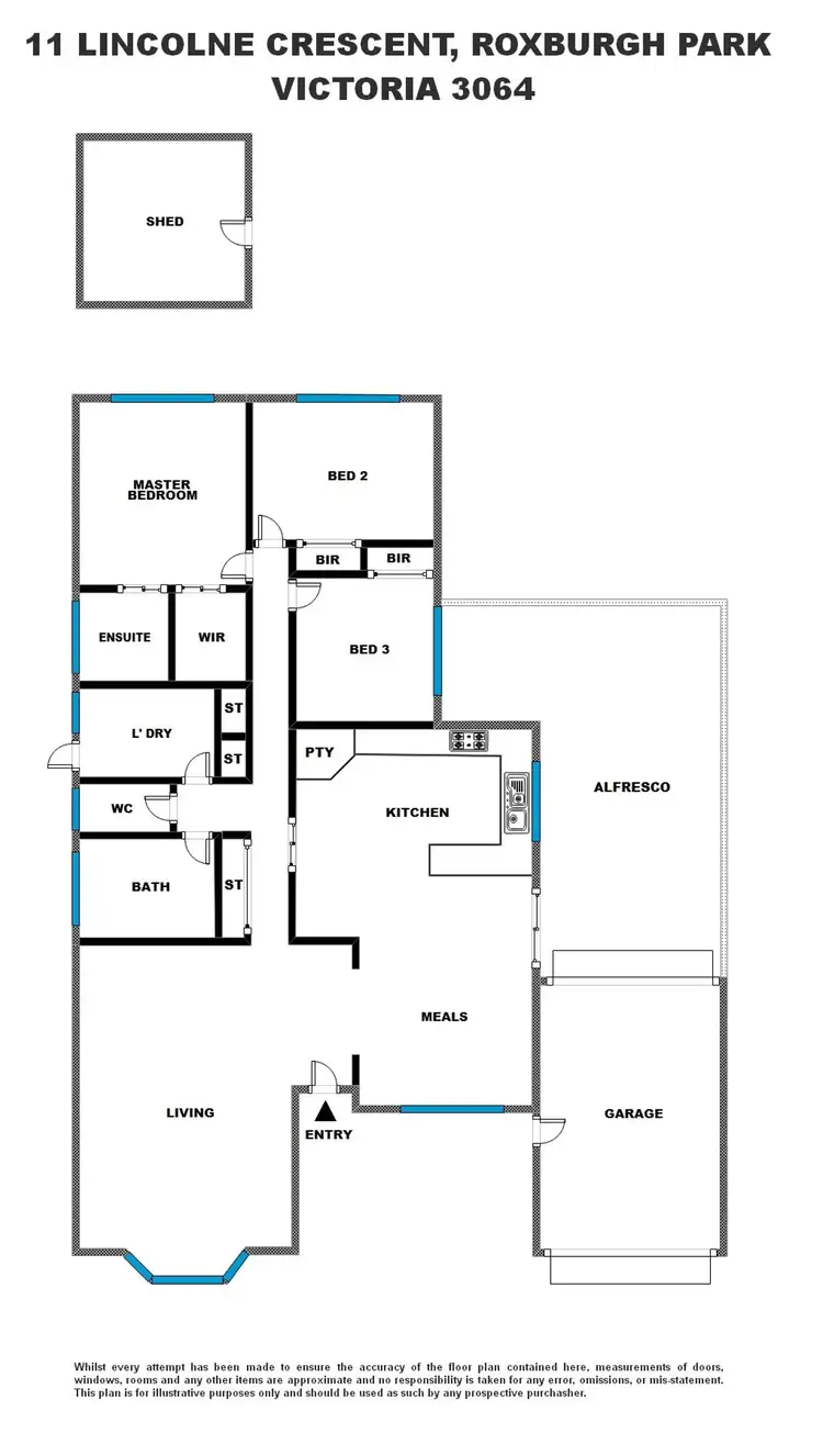 Floorplan of Homely house listing, 11 Lincolne Crescent, Roxburgh Park VIC 3064