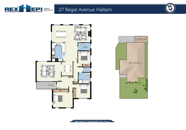 Floorplan of Homely house listing, 27 Regal Avenue, Hallam VIC 3803