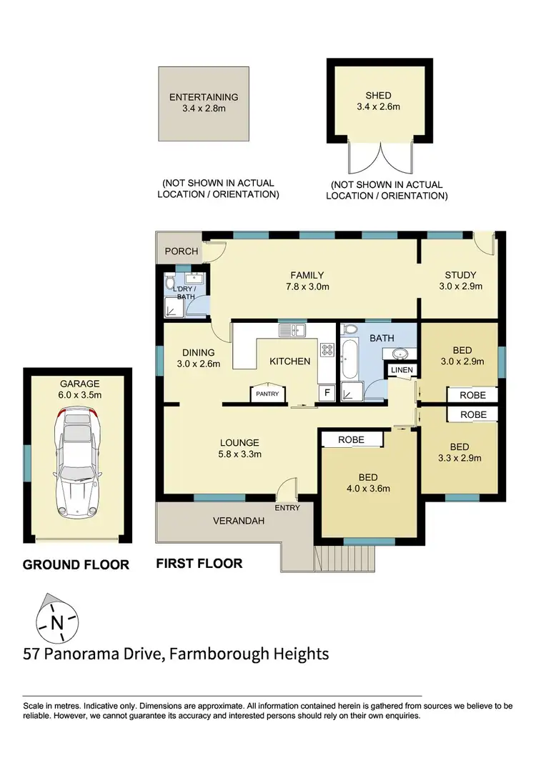Floorplan of Homely house listing, 57 Panorama Drive, Farmborough Heights NSW 2526