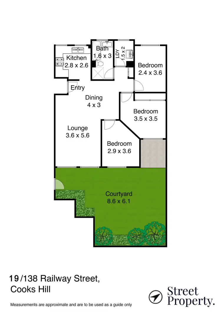 Floorplan of Homely apartment listing, 19/138 Railway Street, Cooks Hill NSW 2300