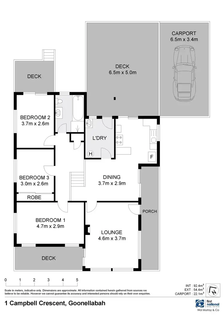 Floorplan of Homely house listing, 1 Campbell Crescent, Goonellabah NSW 2480