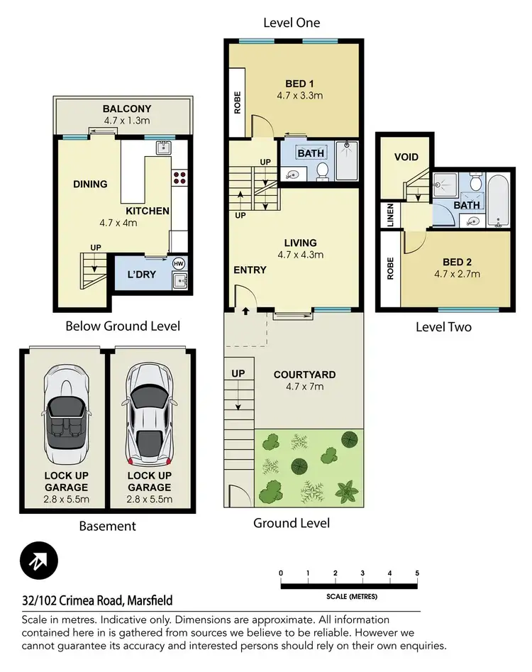 Floorplan of Homely townhouse listing, 32/102 Crimea Road, Marsfield NSW 2122