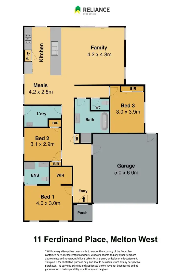 Floorplan of Homely house listing, 11 Ferdinand Place, Harkness VIC 3337