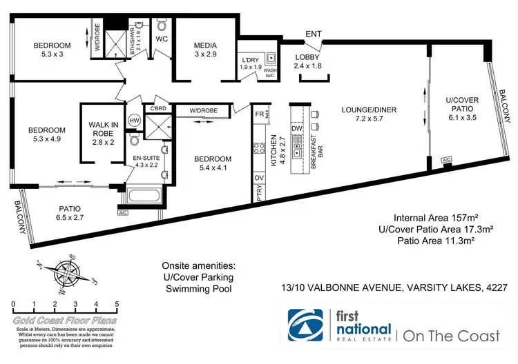 Floorplan of Homely apartment listing, 13/10 Valbonne Avenue, Varsity Lakes QLD 4227