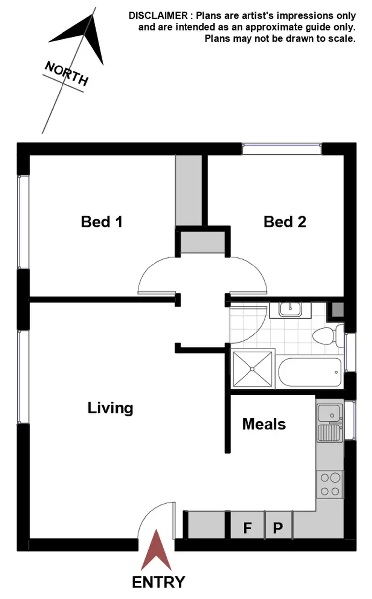 Floorplan of Homely unit listing, 15/114 Blamey Crescent, Campbell ACT 2612