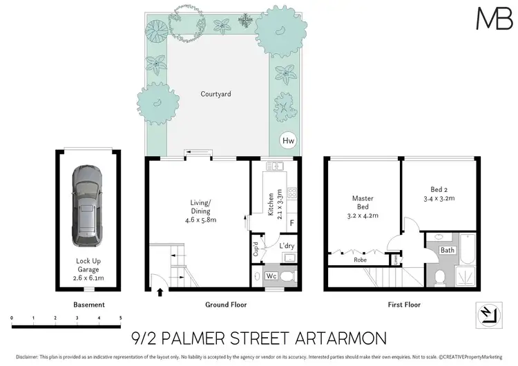 Floorplan of Homely townhouse listing, 9/2 Palmer Street, Artarmon NSW 2064