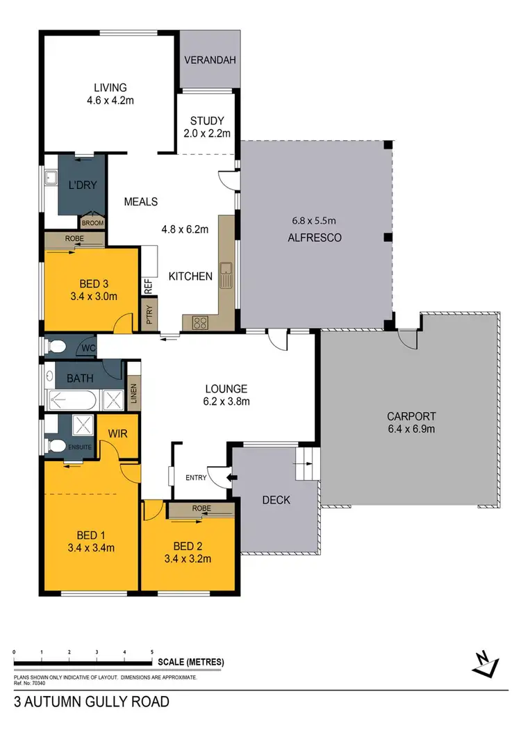 Floorplan of Homely house listing, 3 Autumn Gully Road, Spring Gully VIC 3550