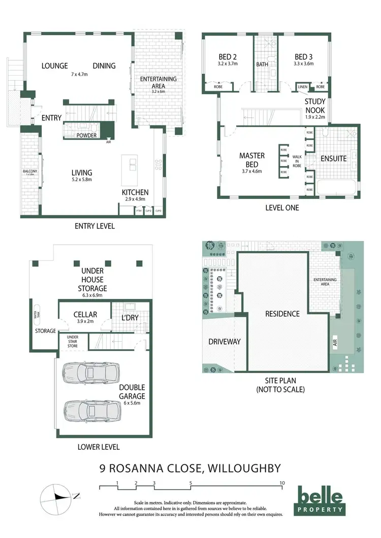 Floorplan of Homely house listing, 9 Rosanna Close, Willoughby NSW 2068