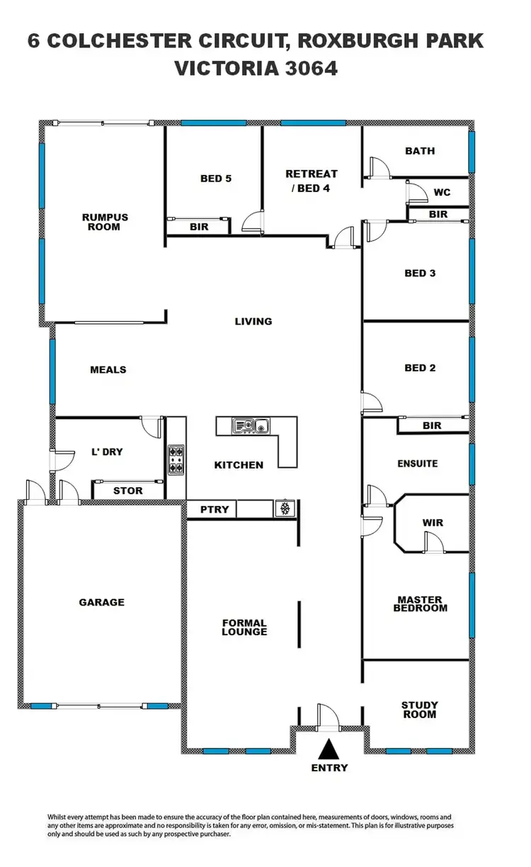 Floorplan of Homely house listing, 6 Colchester Circuit, Roxburgh Park VIC 3064
