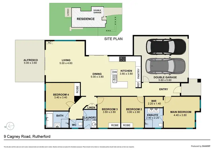 Floorplan of Homely house listing, 9 Cagney Road, Rutherford NSW 2320