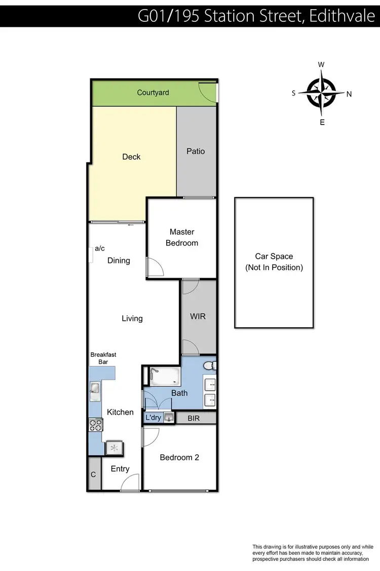 Floorplan of Homely unit listing, G01/195 Station Street, Edithvale VIC 3196