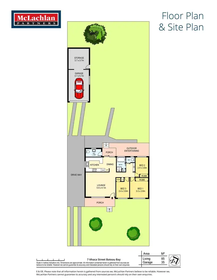 Floorplan of Homely house listing, 7 Ithaca Street, Bateau Bay NSW 2261