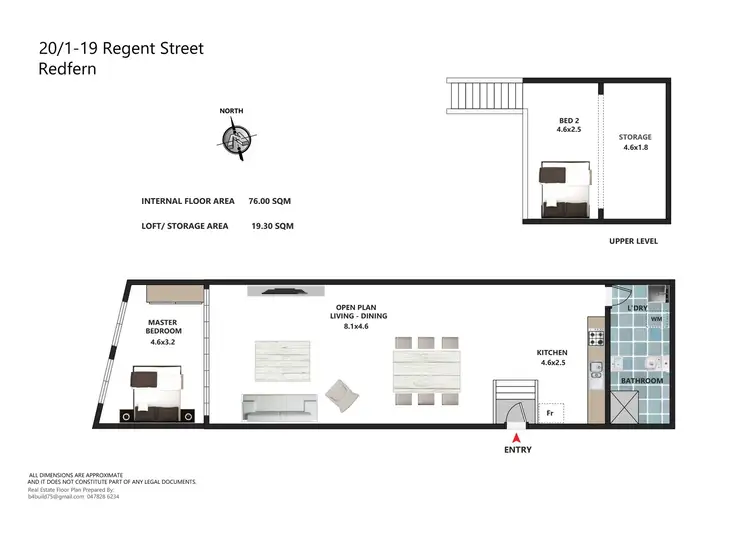 Floorplan of Homely apartment listing, 20/1-19 Regent Street, Redfern NSW 2016