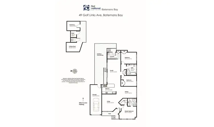 Floorplan of Homely house listing, 49 Golf Links Drive, Batemans Bay NSW 2536
