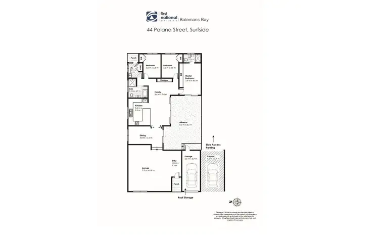 Floorplan of Homely house listing, 44 Palana Street, Surfside NSW 2536
