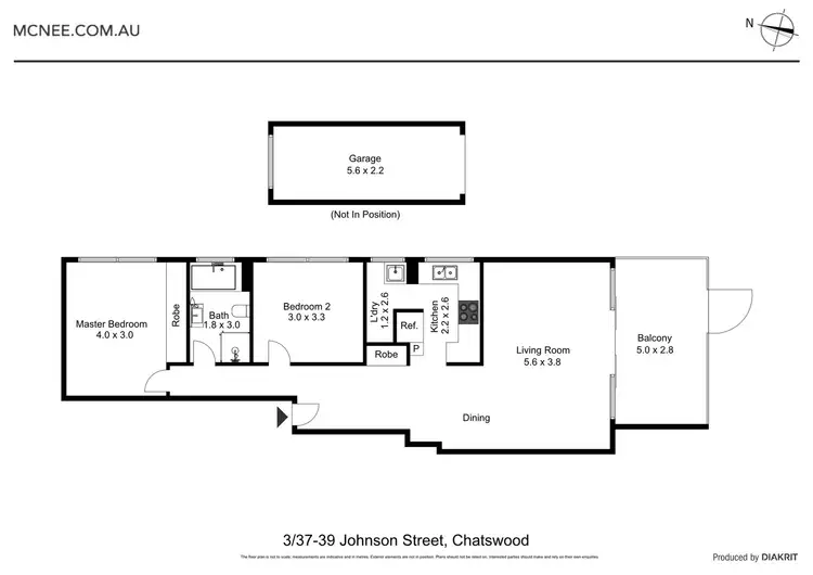 Floorplan of Homely apartment listing, 3/37-39 Johnson Street, Chatswood NSW 2067