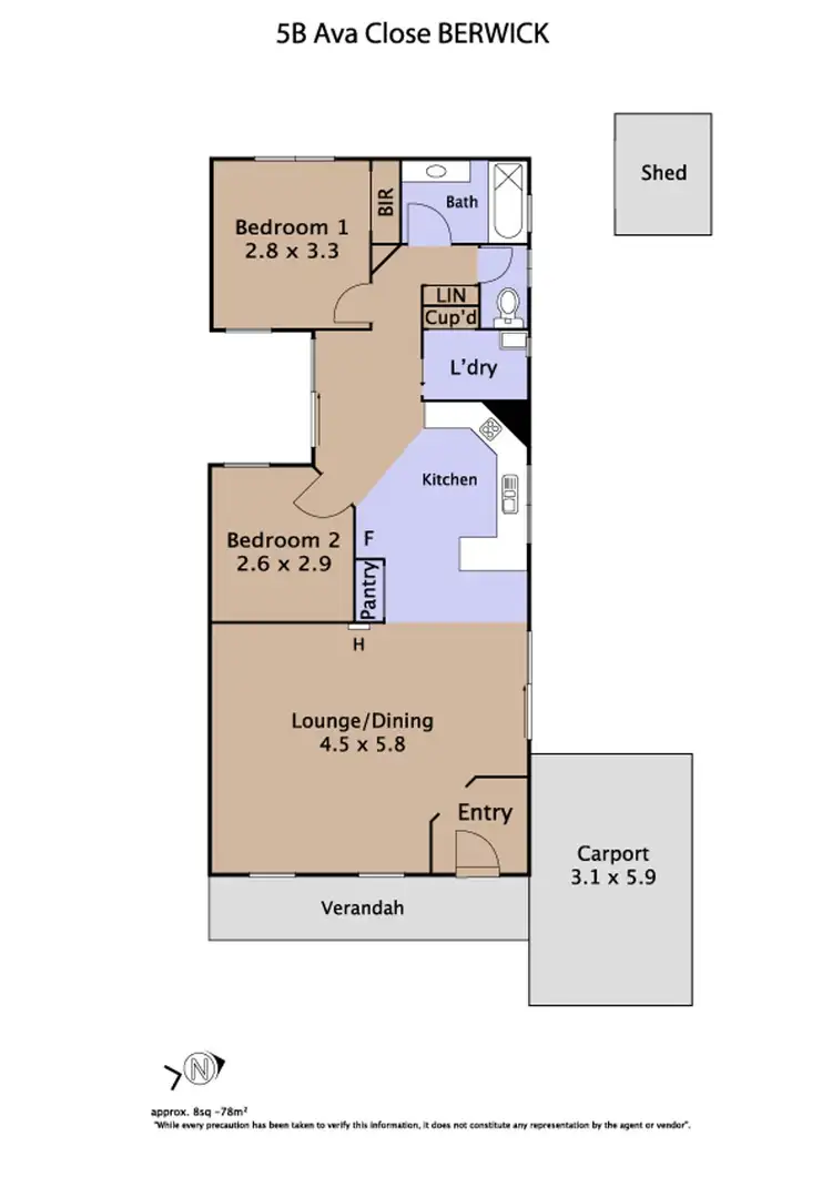 Floorplan of Homely house listing, 5B Ava Close, Berwick VIC 3806