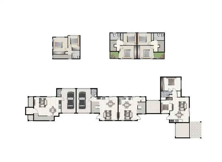 Floorplan of Homely townhouse listing, 1-4/3 Rex Court, Noble Park VIC 3174