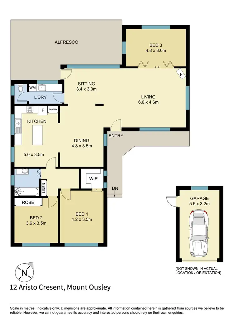 Floorplan of Homely house listing, 12 Aristo Crescent, Mount Ousley NSW 2519