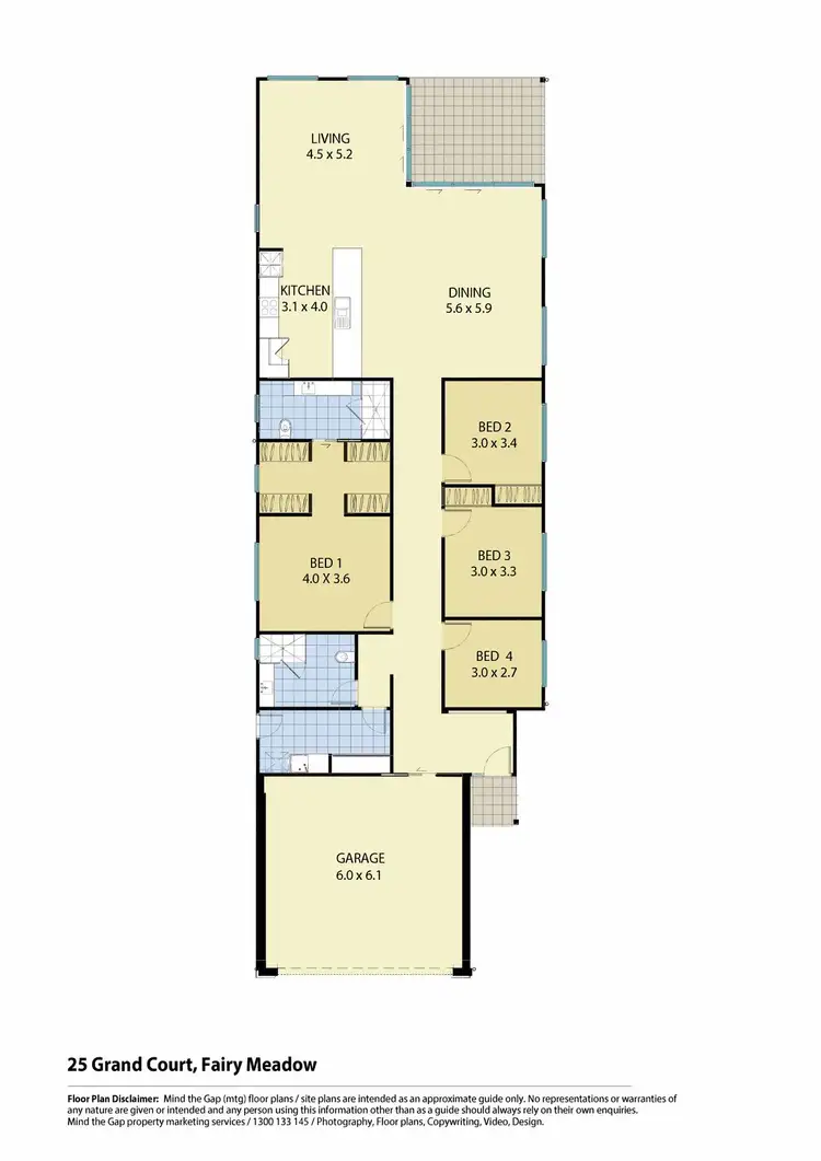 Floorplan of Homely house listing, 25 Grand Court, Fairy Meadow NSW 2519
