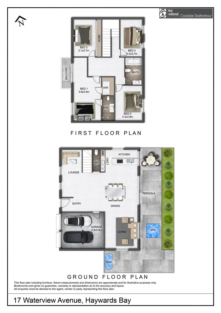 Floorplan of Homely house listing, 17 Waterview Avenue, Haywards Bay NSW 2530