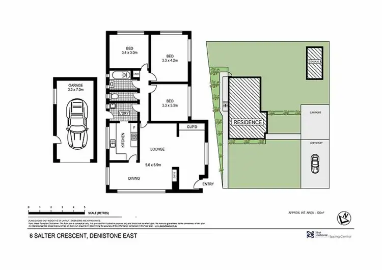 Floorplan of Homely house listing, 6 Salter Crescent, Denistone East NSW 2112