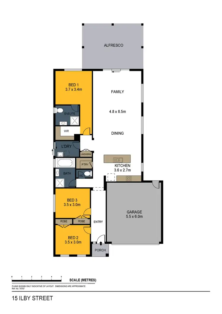 Floorplan of Homely house listing, 15 Ilby Street, Huntly VIC 3551