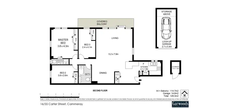 Floorplan of Homely apartment listing, 16/55 Carter Street, Cammeray NSW 2062