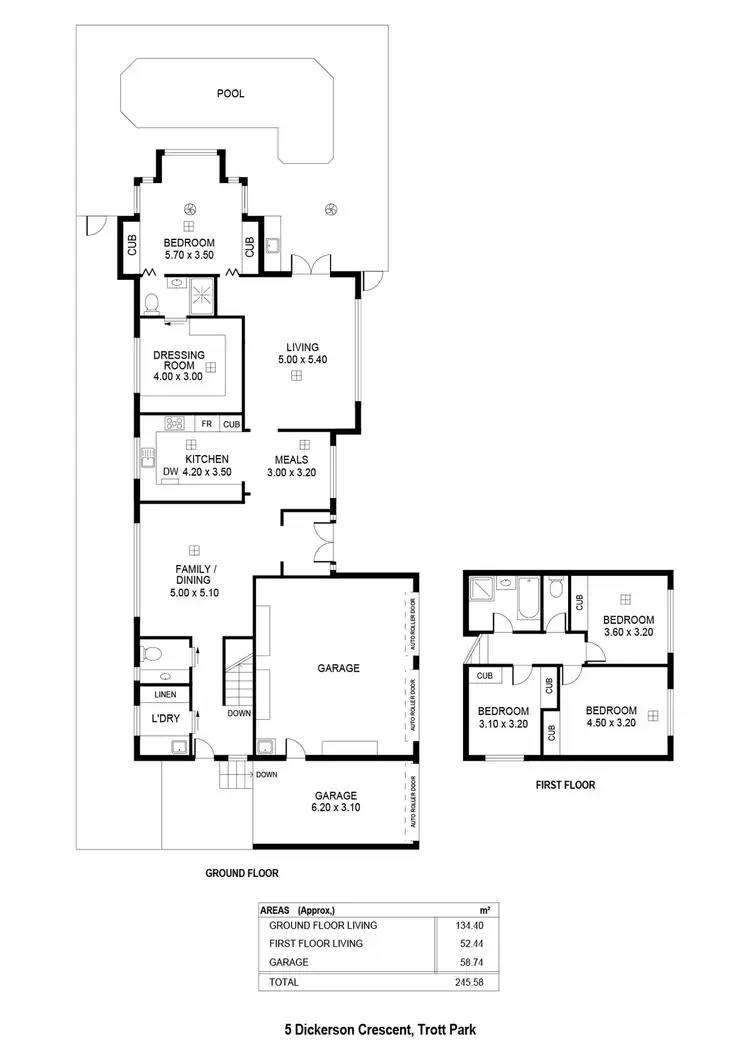 Floorplan of Homely house listing, 5 Dickerson Crescent, Trott Park SA 5158