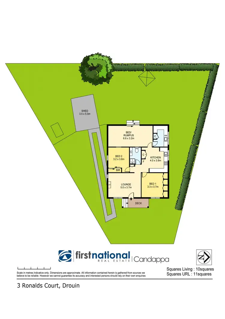 Floorplan of Homely house listing, 3 Ronalds Court, Drouin VIC 3818