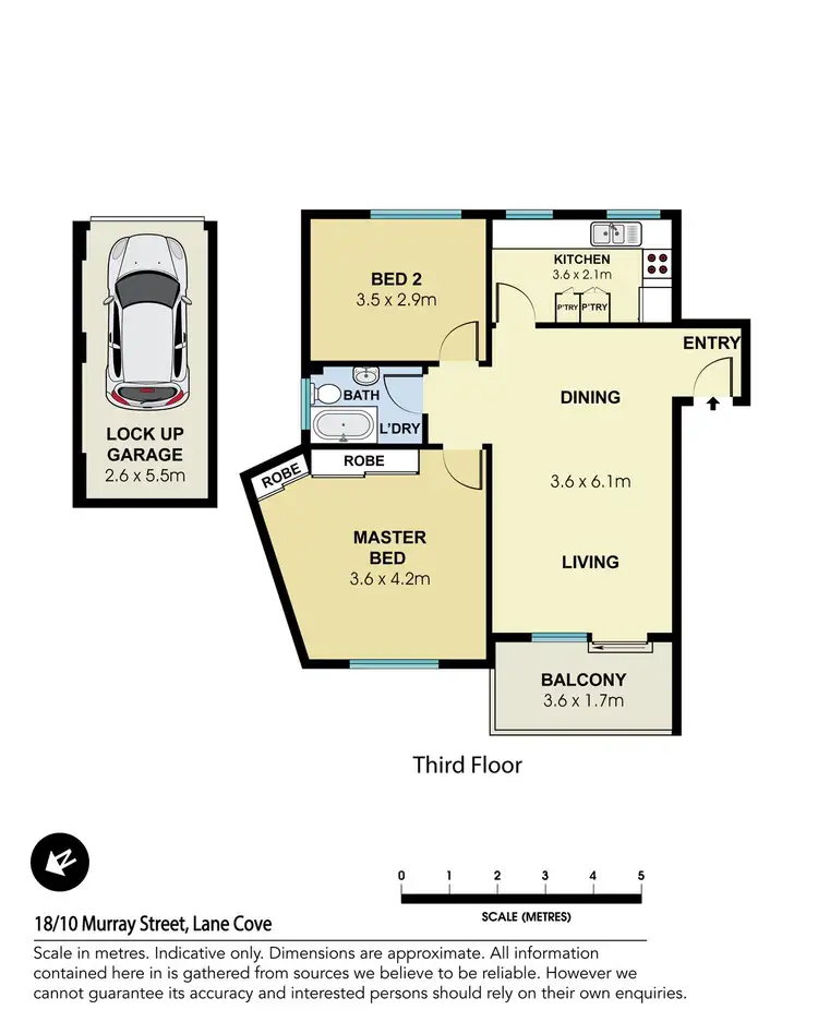 Floorplan of Homely unit listing, 18/10 Murray Street, Lane Cove NSW 2066